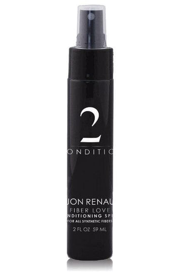 Black travel sized spray bottle of Jon Renau Conditioning spray for all synthetic fibers